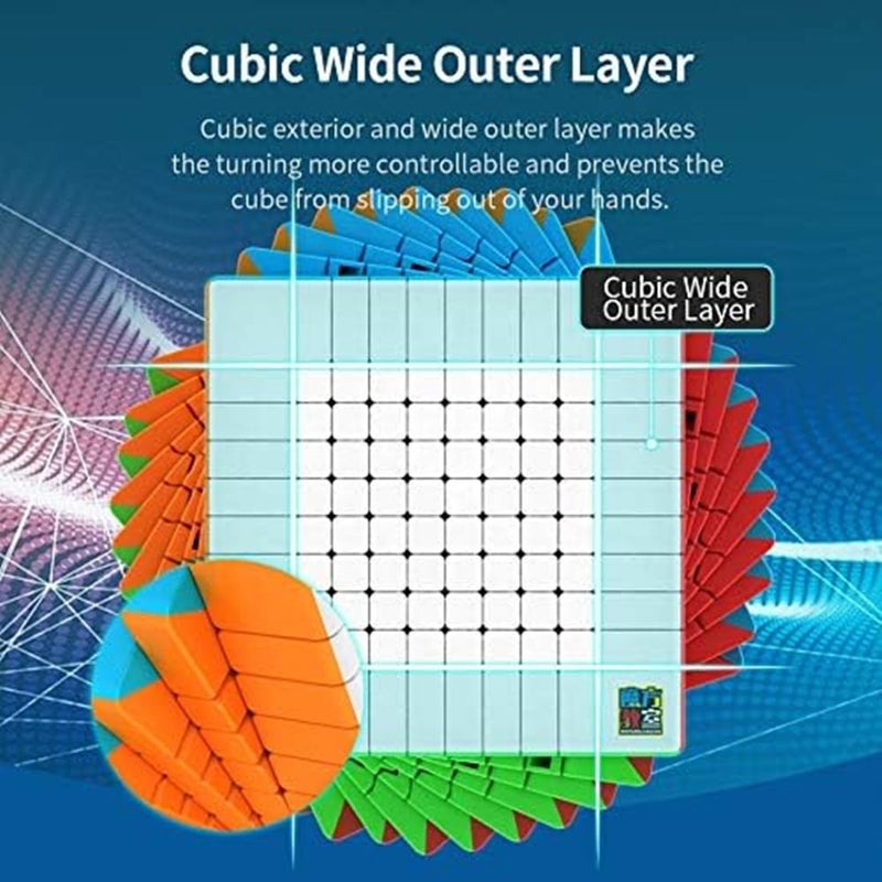 LiangCuber Moyu Meilong 10x10 Speed Cube Stickerless Meilong Puzzle Cube 10x10x10 Magic Cubes - Image 4